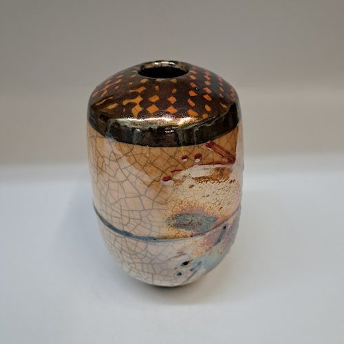 #260230 Raku 3X-Fired 7x4 $32 at Hunter Wolff Gallery
